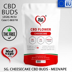 CBD BUDS "CHEESECAKE" 5G. FLOWERS - MEDVAPE